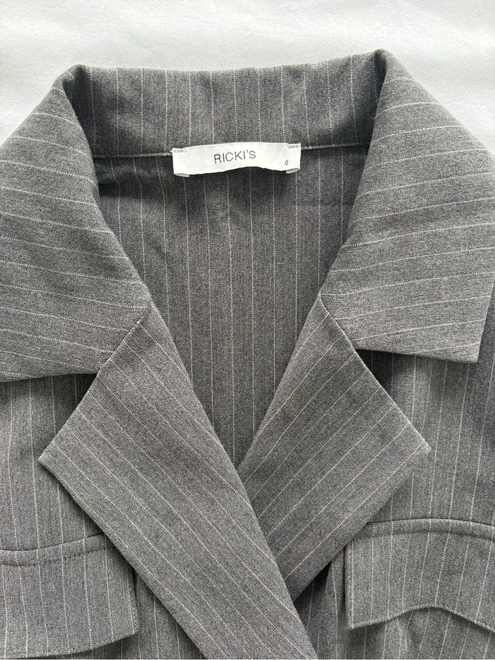 Ricki's Charcoal Grey Pinstripe Blazer